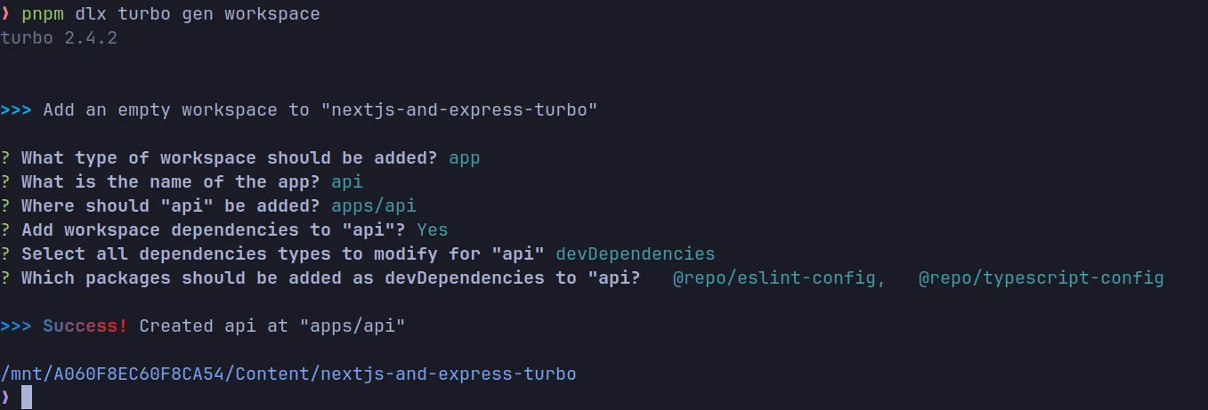 Create Turbo App