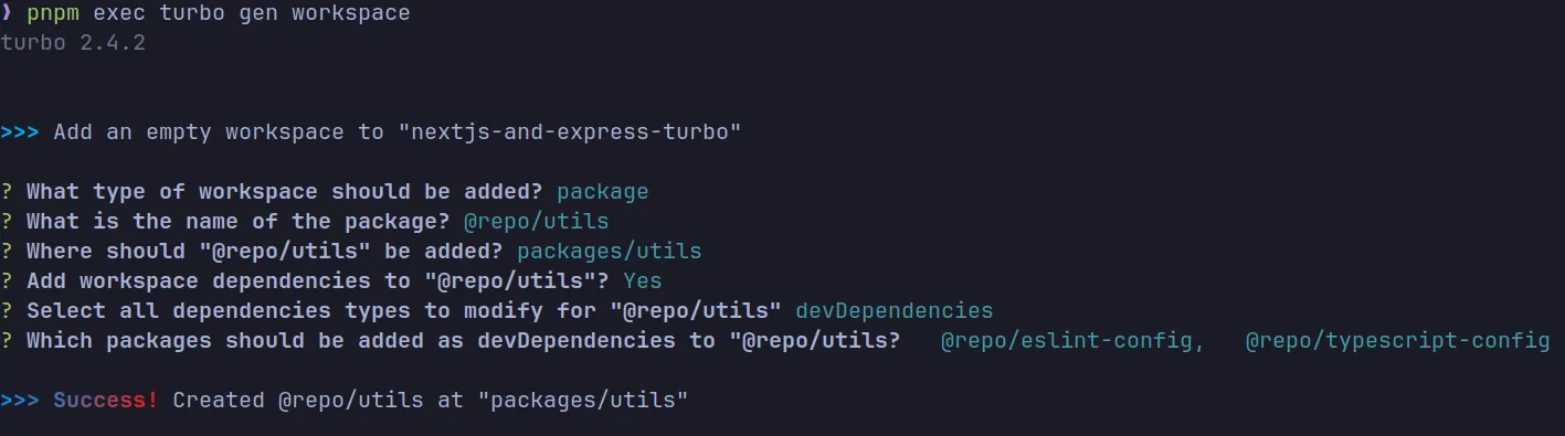 Create Turbo Package
